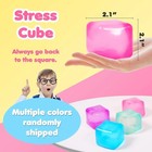 Sensory Squishy Fidget Cube Stress Relief Soft   Firm Feel - Random Color