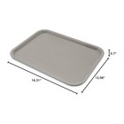 Food Service Tray Caf   Standard Fast Food Tray Gray 12  X 16  Gray Efficient