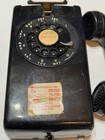 Vintage 1950s Western Electric Black Rotary Dial Wall Telephone Bell System  554