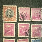 Chile Used Postage Stamp Lot Handstamped Historical landscapes 1-50c Decimal