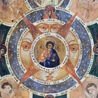 Antique 19th Century Russian  Icon Allseeing Eye Of God Large 30cm X 25cm