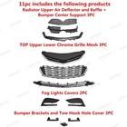 For Cruze 2016-18 Radiator Grille lower Mesh air Deflector baffle bumper Bracket