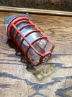 Vintage Industrial Explosion Proof 120v Caged Light Fixture    Steampunk Lamps