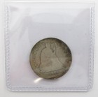 1864 S United States Seated Liberty Silver Quarter Rare Key Date