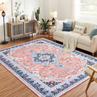 Washable Traditional Oriental Medallion Area Rug Carpet Runner Mat Indoor Home 