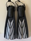 Atomic Aquatics Split Fins Nature s Wing Silver Black Scuba Swim Dive Fins - Med
