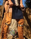 Native American Made Wampum Leg Tie Set Cherokee Regalia Reenacting