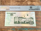 Singapore 5 Dollars Nd 1976 Pick 10 B-2a Pmg 66epq