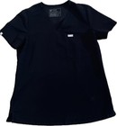 Figs Black Solid Set Women   s V-neck Casma  Top Zamora Jogger Pants Size S