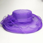 Elegant Women Lace Wide Brim Kentucky Derby Sun Hat Wedding Tea Party Church Cap