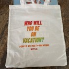 People We Meet On Vacation Netflix Tote Bag Poster Emily Henry Movie Promo Merch