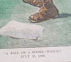 Thure Thulstrup 1888  Baseball  a Ball Or A Strike-which    July 28 1988 11x13