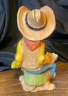 Bill Vernon Yee Haw  Cowboy Shade Tree Creations 1988 Vintage Western Armadillo