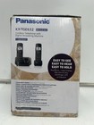 Panasonic Cordless Phone System Answering Machine Call Block 2 Handsets Black