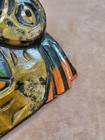 Vintage Wooden Hand Carved   Painted Face Mask Wall Tribal Folk Art