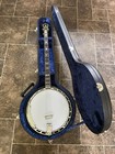 Lida Vintage Custom Made 4 String Chrome Plated Banjo Hard Case Great Condition