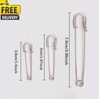 10x Extra Large Safety Pins Heavy Duty Metal Brooch Pin Quilting Sewing Crafting