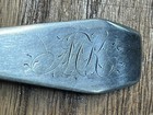 American Coin Silver Coffin End Desert Spoon Wm Thomson Litchfield Ct  Nyc 1809