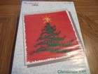 Wonderart Caron Christmas Tree Latch Hook Rug Kit Holiday Craft 12 X 12 Open Box