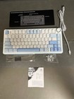 Aula F75 75 Wireless Gaming Mechanical Keyboard Gray Wood Switch V3 Blue White 2