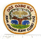 Vintage San Diego Zoo Wild Animal Park California Jacket Patch Travel Souvenir