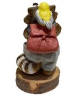 Wee Forest Folk Rc-3 Bird Watcher Raccoon- Gray  Forget-me-not  retired Vintage 