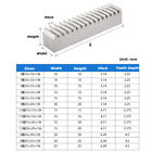 Aluminum Gear Rack 1 1 5 2 Mod Spur Gear Rack L 500 1000mm For Cnc Linear Motion