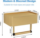 Toilet Paper Holder With Shelf  Flushable Wipes Dispenser Fits 