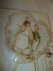Nip Turn Of The Century Fan Greetings Repro New Paper Fan Usa
