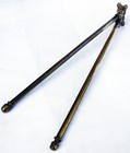 Antique Brass Swinging Double Towel Rail With Rear Wall Bracket Kitchen Bathroom