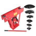 12 Ton Pipe Bender Manual Hydraulic W 6 Dies Piping Bending Exhaust Tube Tools