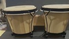 Rock Jam 7    8  Bongo Drum Set With Padded Carrying Bag  Euc