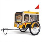 Large Folding Pet Bike Trailer Dog Cat Bike Carrier For All-terrain Cycling 88lb