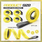 4 Pcs Lift Sling Straps Heavy Duty Web Slings Straps Polyester Nylon For Hois   