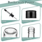 10 Pcs Long Neck Glass Bottles With Pourer Bordeaux Wine Bottle Clear Empty W   