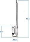 8 Section Telescopic Ham Cb Radio Antenna For Uniden Icom Cobra Radio Scanner 
