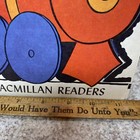 Vintage Teacher Classroom Supplies Bulletin Board Macmillan Reader Animal Train