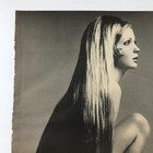 Vintage Magazine Fashion Page Editorial Commercial Art Woman Long Hair Profile