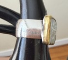 Jody Ochs 22kgold Sterling Silver  Pearl Band Ring For Repair