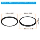 82mm-86mm Metal Step Up Ring  Camera Lens Filter Adapter Ring Black