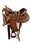 Barrel Racing Pro Western Saddle Pleasure Trail Tooled Leather Tack 15 16 17 18