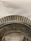 Vintage Firestone Deluxe Champion Rubber Tire With Glass Embossed Ashtray 6  