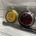 New   Game Of Thrones - House Logo Disc Ornament Boxed Set Kurt Adler Christmas