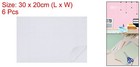 6 Sheets Miniature Dollhouse Wallpaper Pvc Flooring Wall  light Gray 