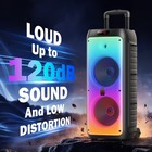 Jyx Portable Rechargeable Karaoke Bluetooth Audio Speaker With Two Microphones