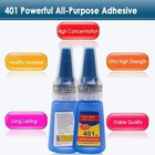 401 Glue Instant Fast Adhesive 20ml Bottle Stronger Super Glue Multi Purpose Fix