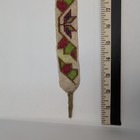 Antique Native American Beaded Garter Sash Strip Floral Early 1900s