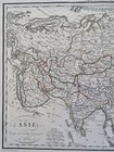 Asia Ottoman Empire Arabia India China Korea Russia 1810 Rare Hand Color Map