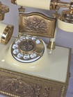 Deco-tel Rotary Dial Corded Vintage Ornate Gold Collectible Telephone