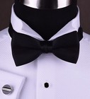 White Luxury Tuxedo Formal Shirt Wedding Party Dinner Free Black Or White Bowtie